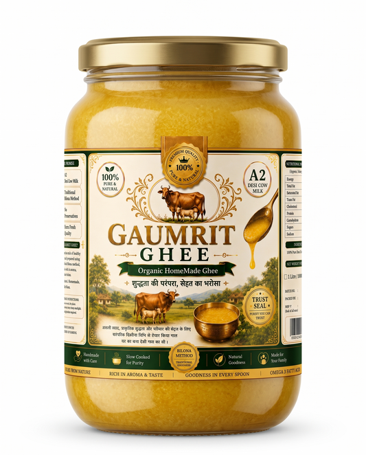 GAUMRIT A2 Desi Cow Ghee – 500 ML